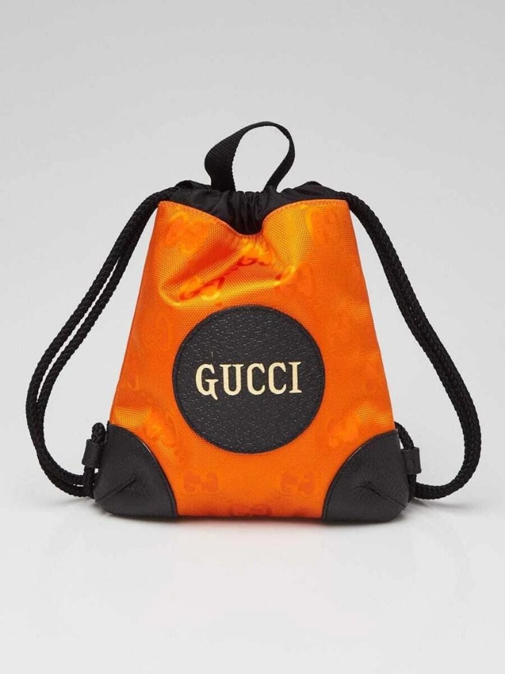 Gucci Orange GG Nylon Off The Grid Backpack Bag